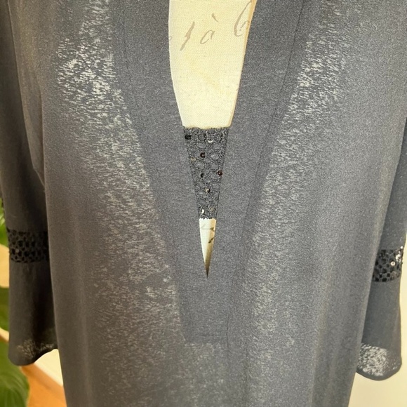 NEW Maryan Mehlhorn Black Swim Suit Cover Up Sz L - Picture 4 of 8